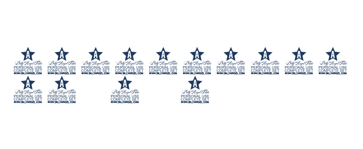 MONARCH PERSONAL USE Bold Other Characters