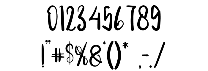 MONDAY HANDMADE Font OTHER CHARS