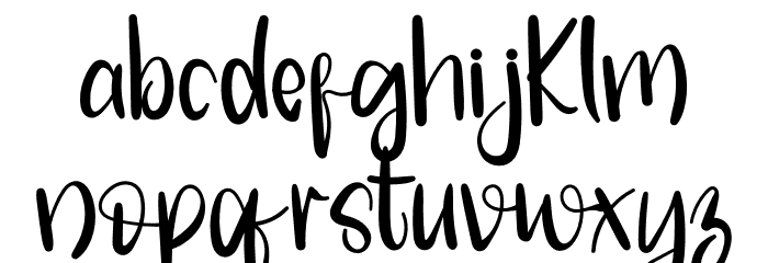 MONDAY HANDMADE Font LOWERCASE