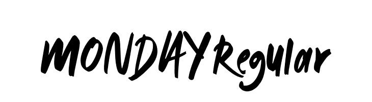 MONDAY-Regular  font caratteri gratis