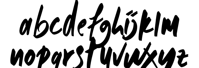 MONDAY-Regular Font LOWERCASE