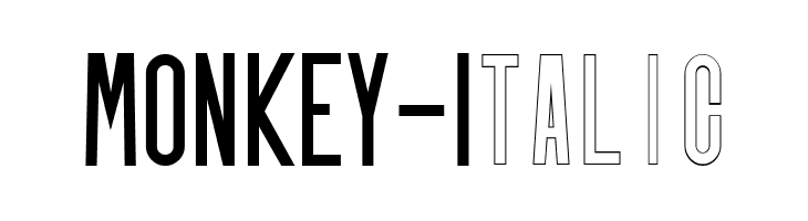 MONKEY-Italic  免费字体下载