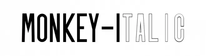 MONKEY-Italic  Frei Schriftart Herunterladen
