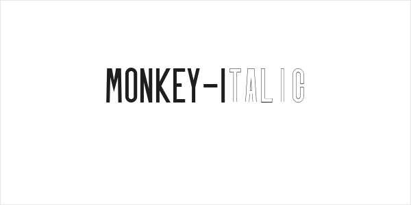 MONKEY-Italic Logo