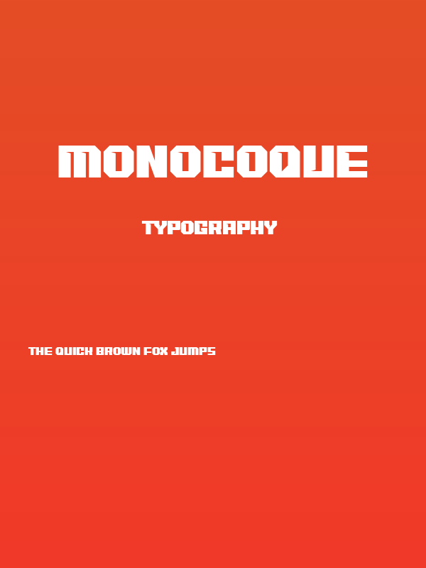MONOCOQUE Poster