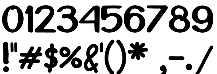 MONOCROME Font OTHER CHARS
