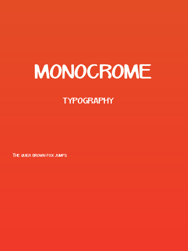 MONOCROME Poster