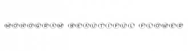 MONOGRAM BEAUTIFUL FLOWER  Descarca Fonturi Gratis