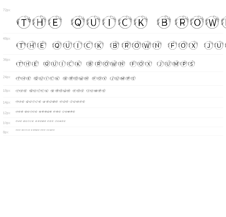 MONOGRAM BEAUTIFUL FLOWER Waterfall