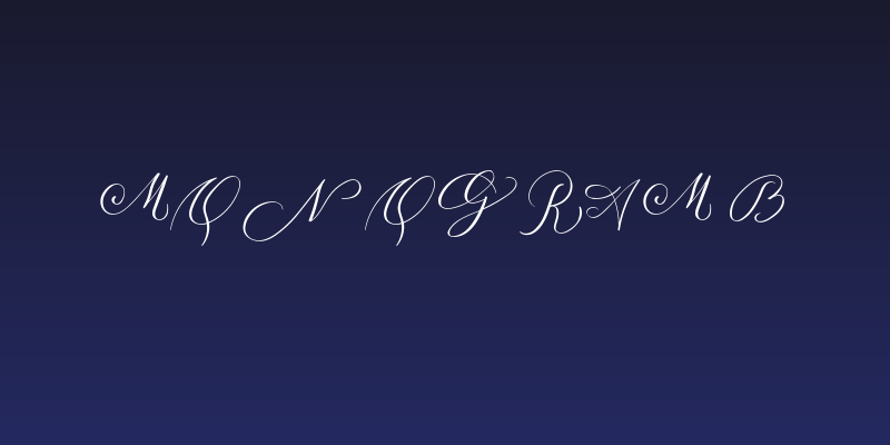 MONOGRAM B Social Header