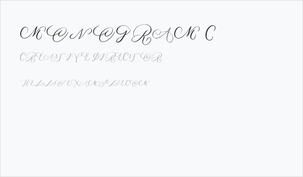 MONOGRAM C Business Card