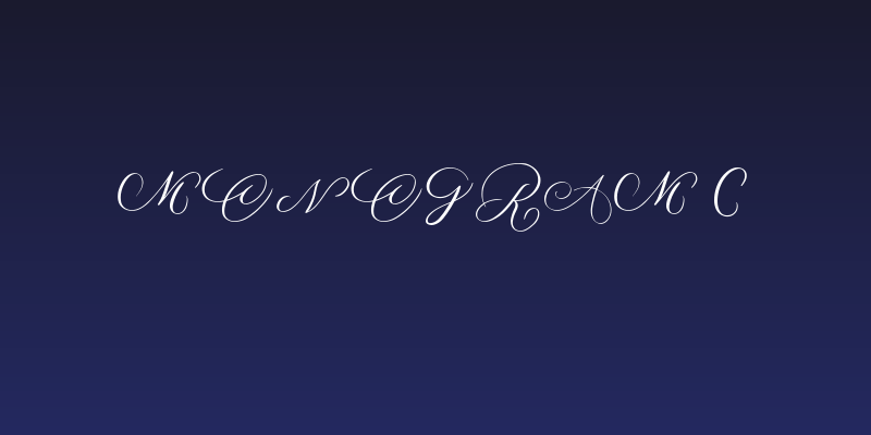MONOGRAM C Social Header