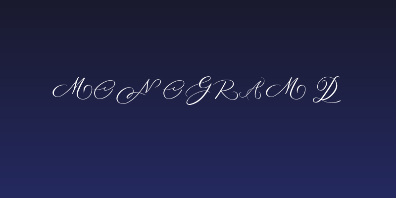 MONOGRAM D Social Header