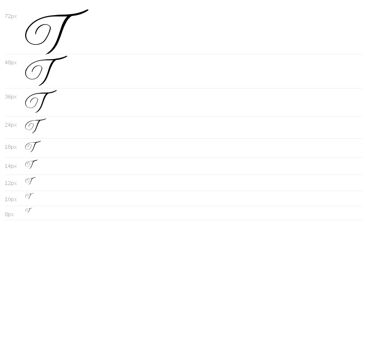 MONOGRAM D Waterfall