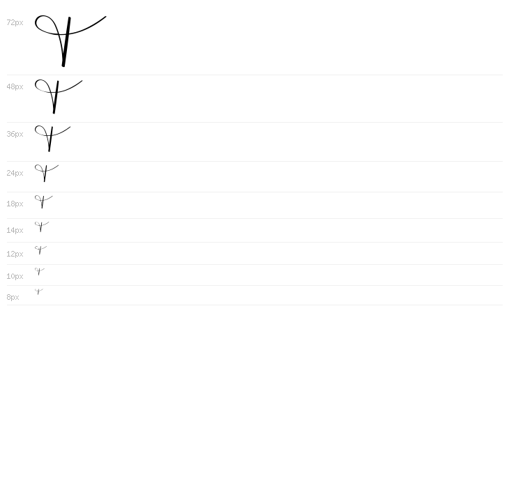 MONOGRAM E Waterfall