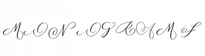 MONOGRAM F  Frei Schriftart Herunterladen