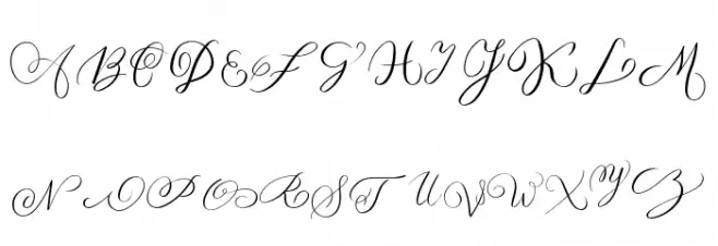 MONOGRAM F 字体 大写