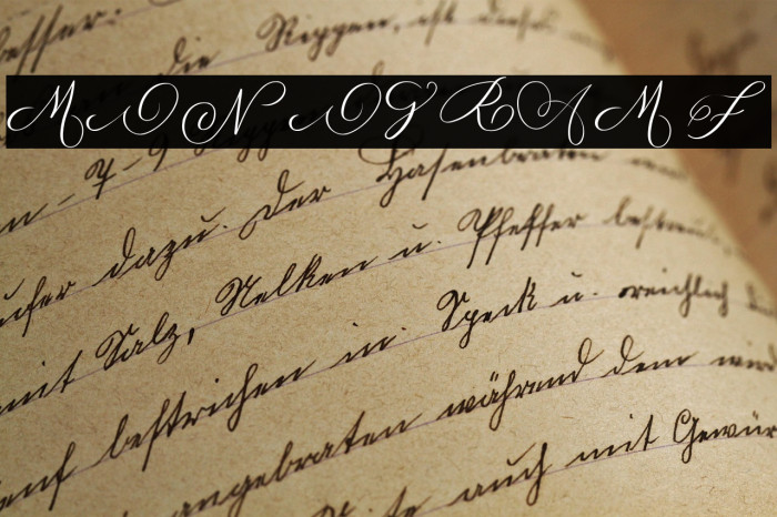 MONOGRAM F Example 3