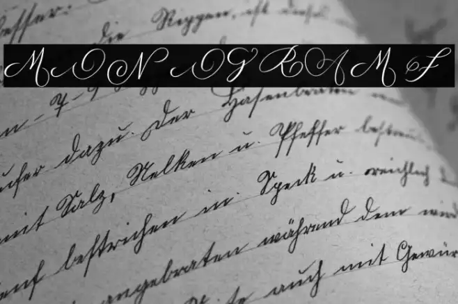 MONOGRAM F Example 3