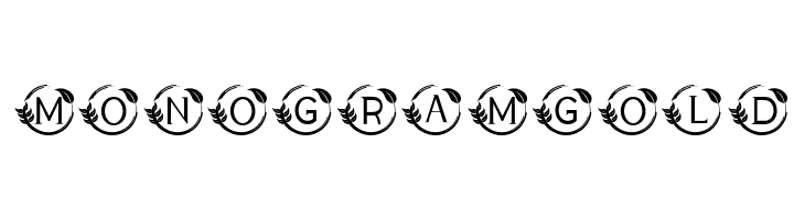 MONOGRAM GOLD  font caratteri gratis