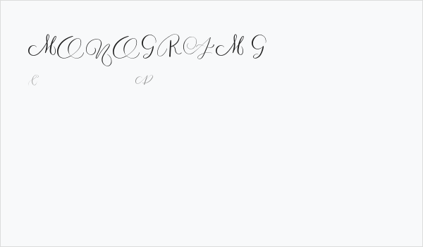 MONOGRAM G Business Card