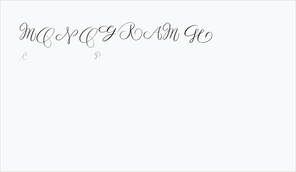 MONOGRAM H Business Card