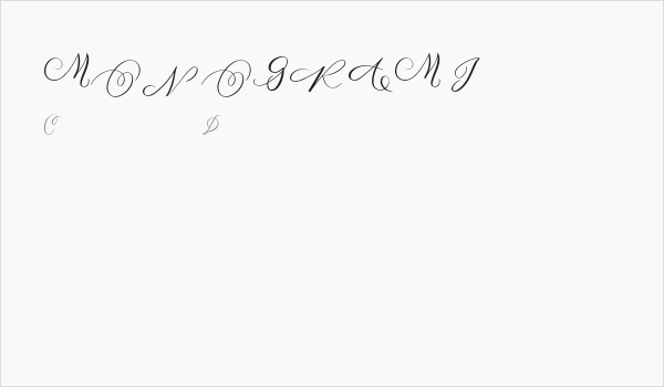 MONOGRAM I Business Card