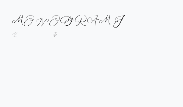 MONOGRAM J Business Card