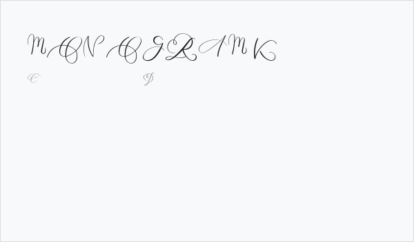 MONOGRAM K Business Card