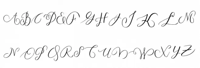 MONOGRAM L Font Litere mari