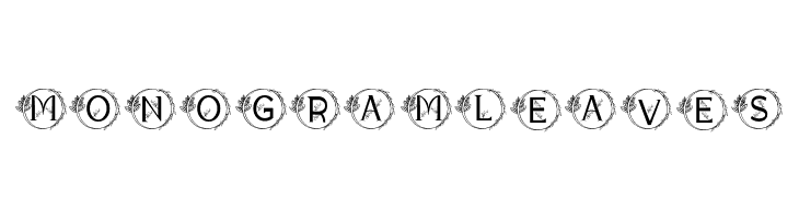 MONOGRAM LEAVES  Frei Schriftart Herunterladen