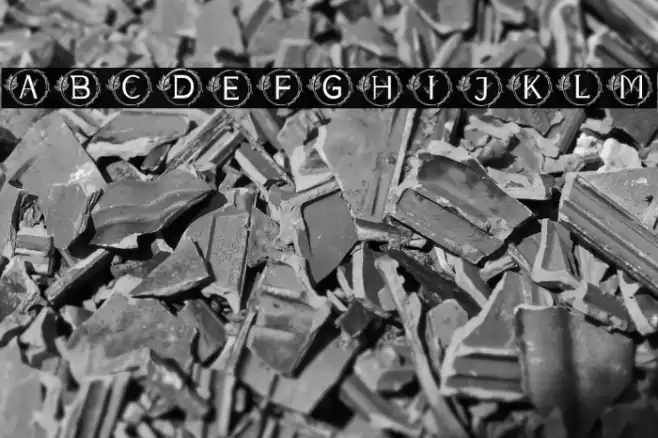 MONOGRAM LEAVES Font examples