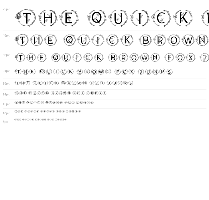 MONOGRAM LEAVES Waterfall