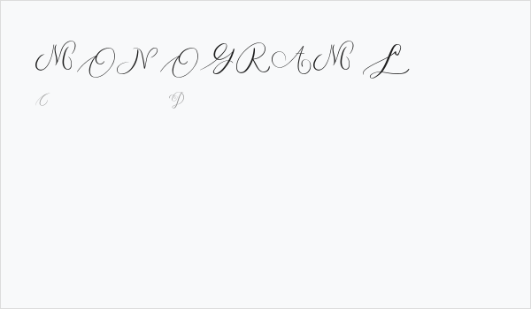 MONOGRAM L Business Card