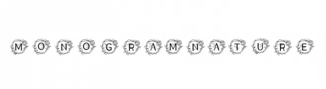 MONOGRAM NATURE  Fuentes Gratis Descargar