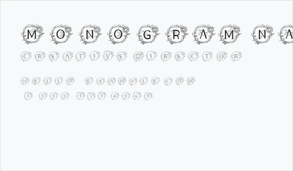 MONOGRAM NATURE Business Card