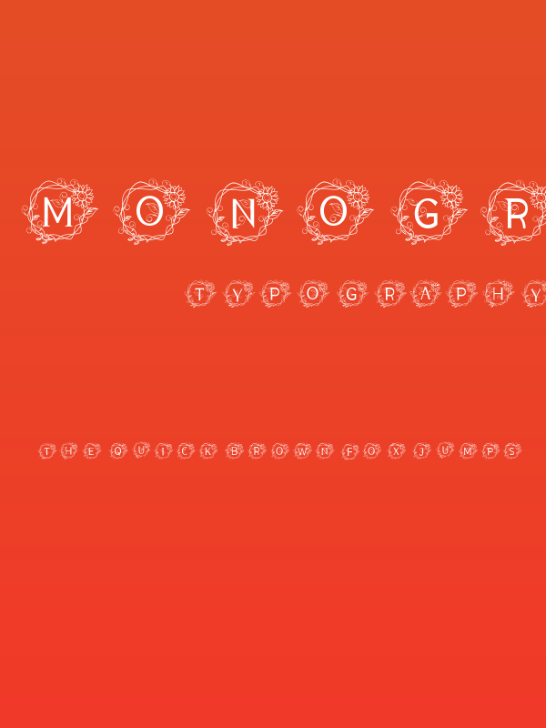 MONOGRAM NATURE Poster