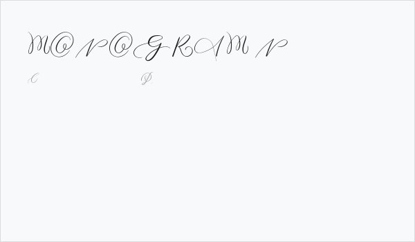 MONOGRAM N Business Card