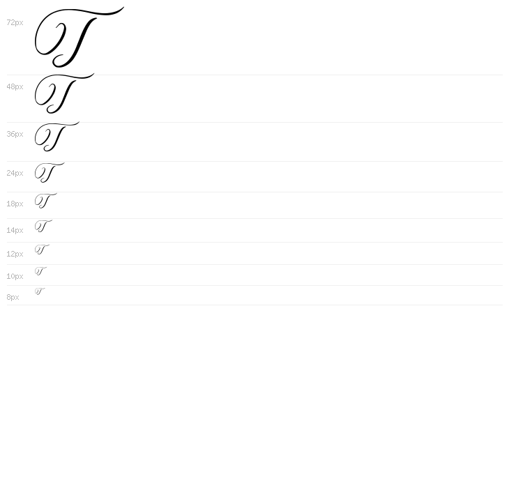 MONOGRAM R Waterfall