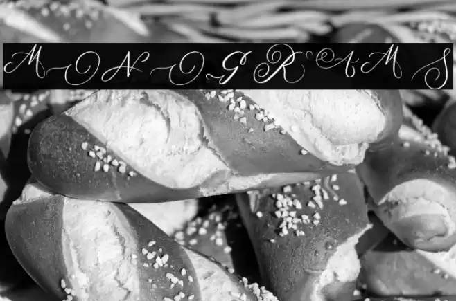 MONOGRAM S Font examples