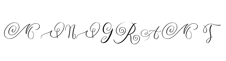 MONOGRAM T  font caratteri gratis