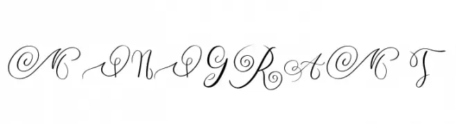 MONOGRAM T  Frei Schriftart Herunterladen
