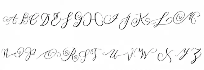MONOGRAM T Schriftart Groß