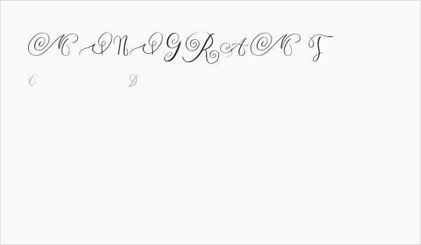 MONOGRAM T Business Card