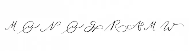 MONOGRAM W  Frei Schriftart Herunterladen
