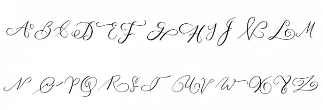 MONOGRAM W Schriftart Groß