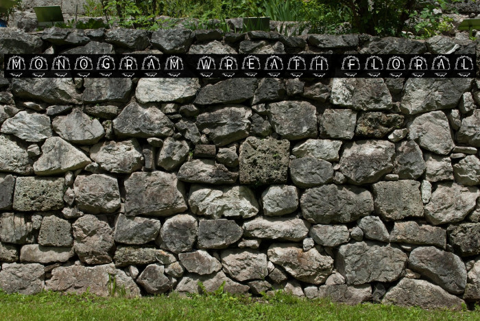 MONOGRAM WREATH FLORAL Example 1