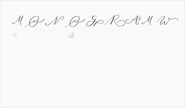 MONOGRAM W Business Card