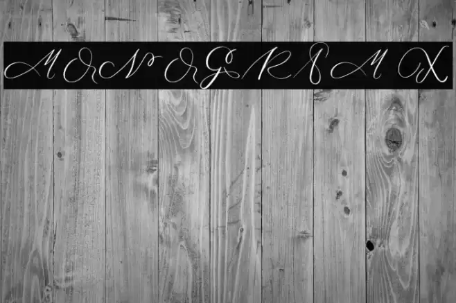 MONOGRAM X Font examples
