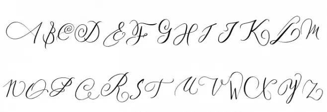 MONOGRAM Y 字体 大写